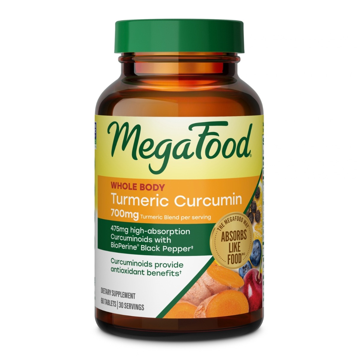 MegaFood Turmeric Strength for Whole Body 60 tabletek