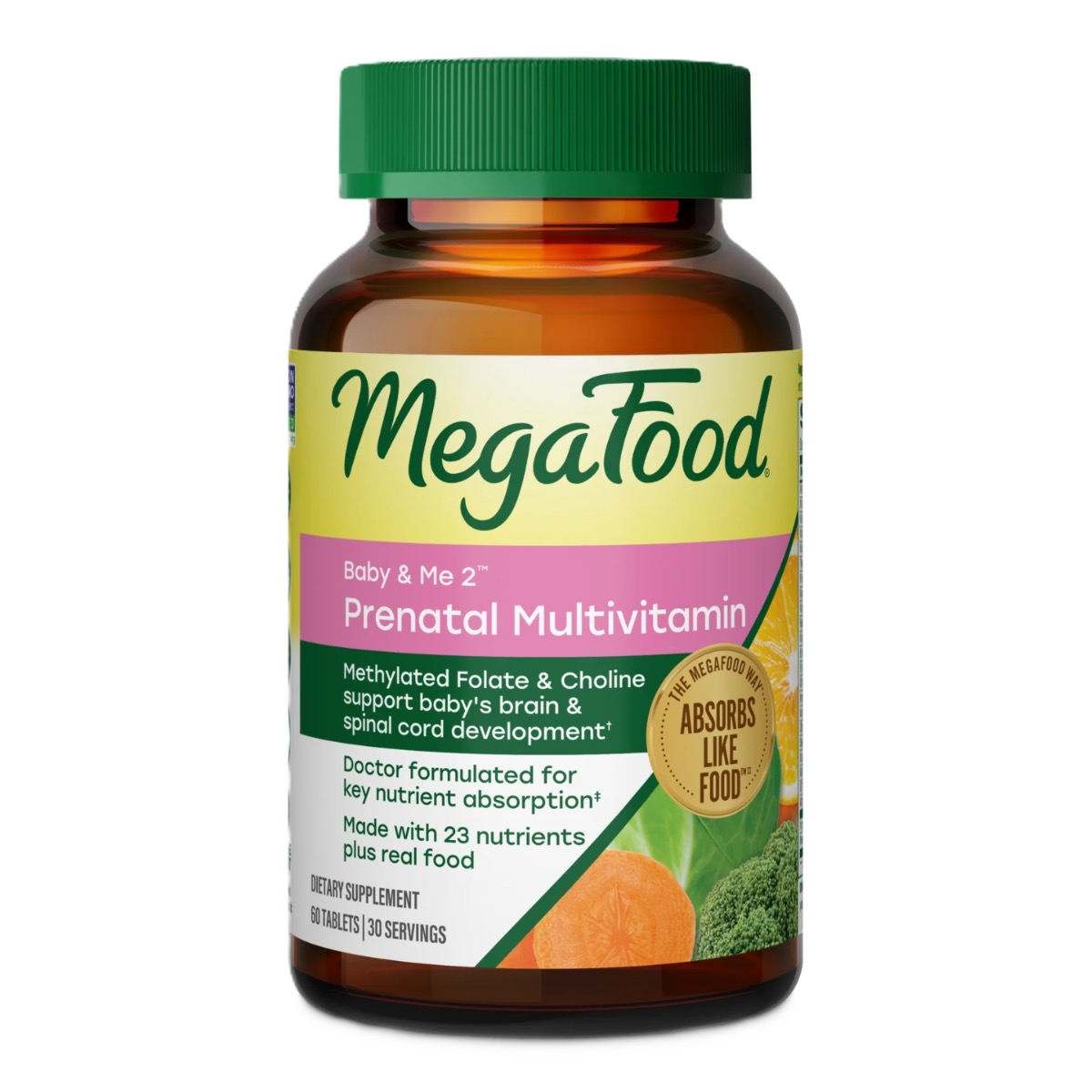 MegaFood Baby & Me 2 Prenatal Multi 60 tabletek