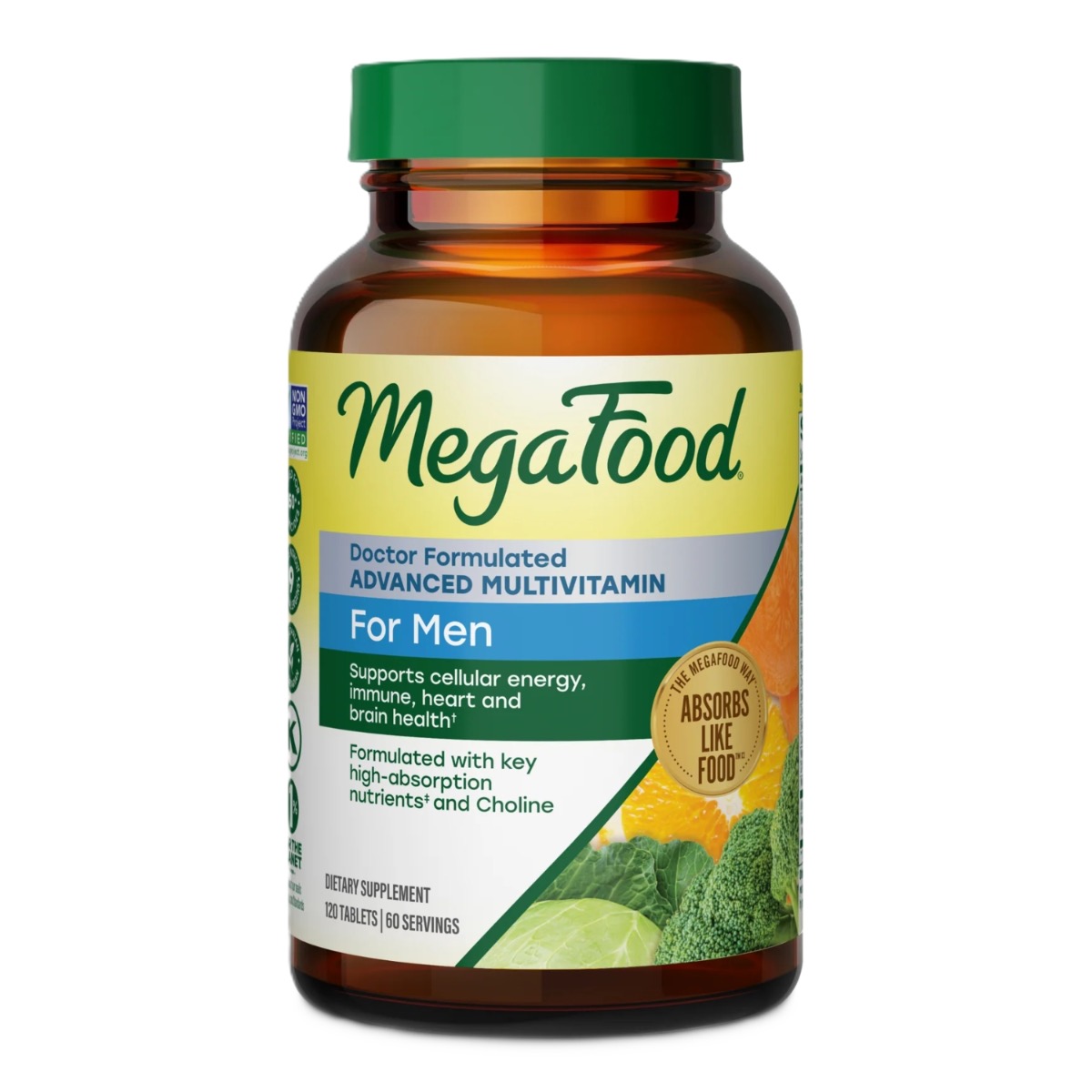 MegaFood Men's Advanced Multivitamin 120 tabletek