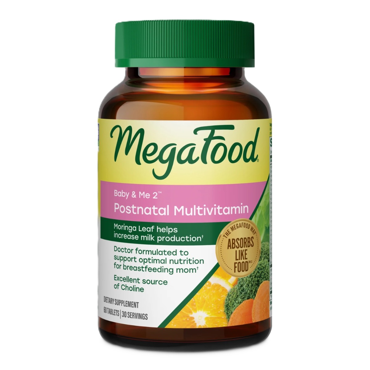 MegaFood Baby & Me 2 Postnatal Multi 60 tabletek