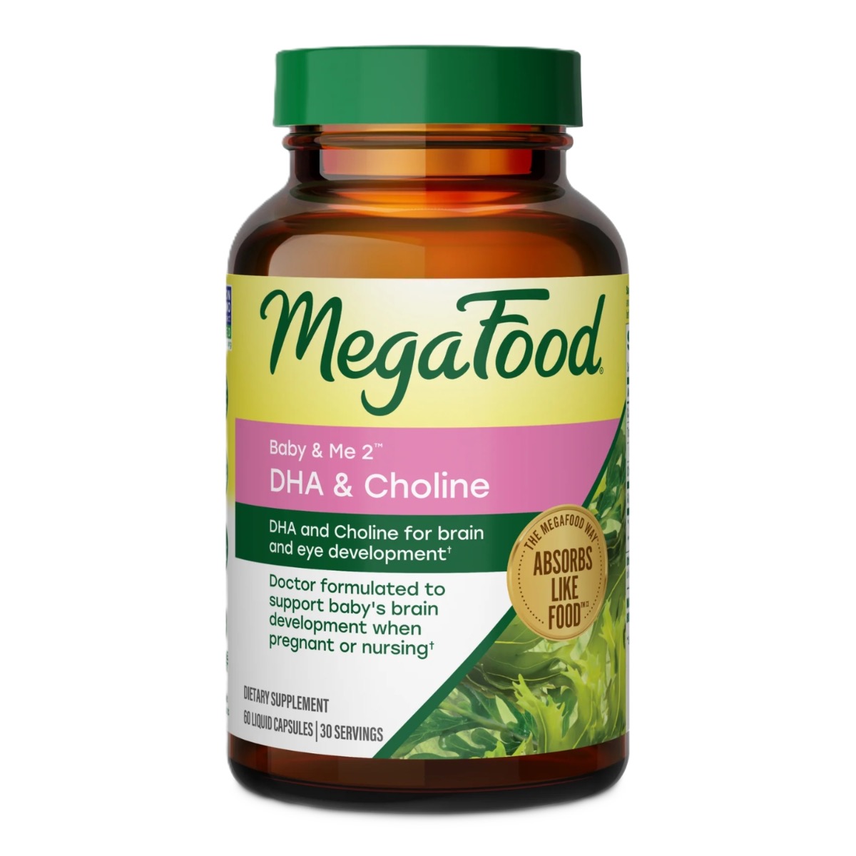 MegaFood Baby & Me 2 Prenatal DHA & Choline 60 kapsułek
