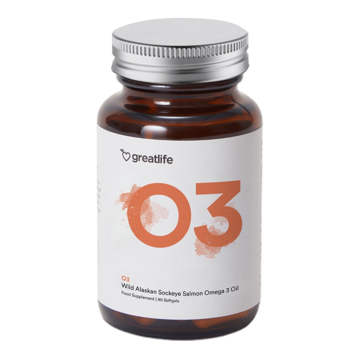 Greatlife Olej z dzikiego łososia sockeye z Alaski – Omega-3 90 kapsułek