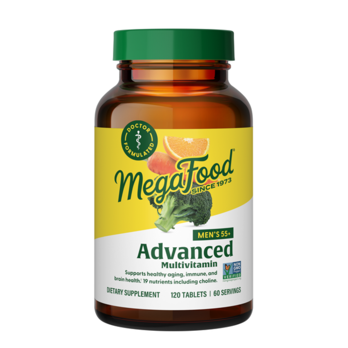 MegaFood Men's 55+ Advanced Multivitamin 120 tabletek